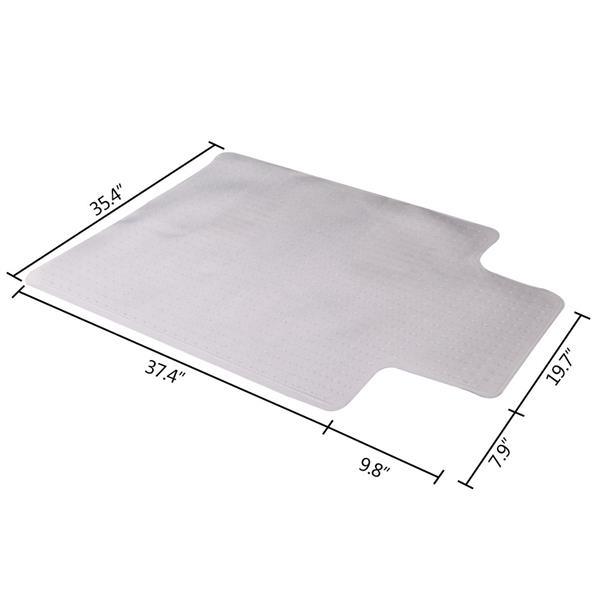 dropship 90 x 120 x 0.22cm PVC Home-use Protective Mat Chair Pad with Nail for Floor Chair Transparent