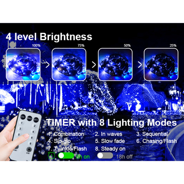 dropship 9.8*6.5FT Christmas Mesh Net Light,360 LED Net Light with 8 Modes&Remote,Connectable Net String Christmas Lights for Garden/Bushes/Indoor Outdoor/Curtain/Fairy/Wall/Party/Wedding/Xmas Tree Decorations