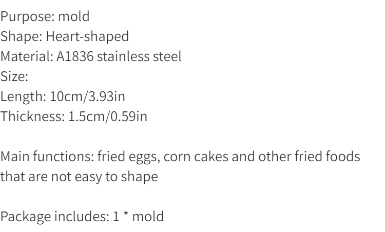 dropship 1pc Stainless Steel Fried Egg Pancake Shaper Omelette Mould