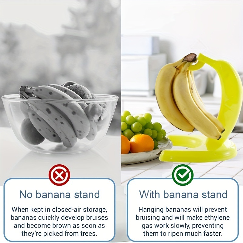 dropship 1pc, Detachable Banana Hanger - Fruit Preservation Storage Hooks for Fresh Bananas, Tree Bracket, Home Decoration, Kitchen Utensils, Apartment Essentials, College Dorm Essentials