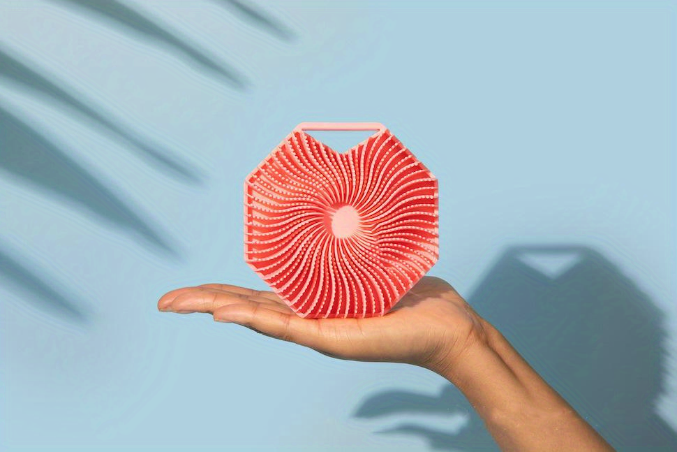 dropship 2pcs Natural Silicone Body Brush for Exfoliating and Massage - Soft Scrubber for Shower and Bath