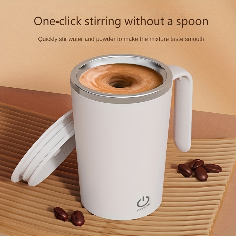 dropship 1pc Rechargeable Self-Stirring Mug - Magnetic Stirring Cup for Coffee, Milk, and Cocoa - Perfect for Home, Office, and Travel