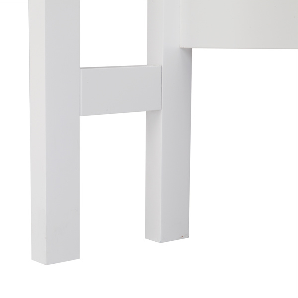 dropship FCH Double Door Fork Toilet Cabinet White