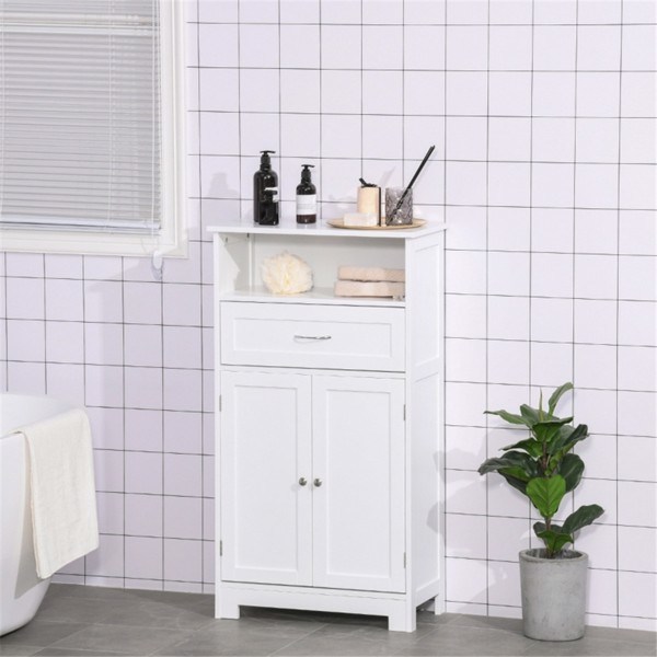 dropship Bathroom Cabinet with 2 Doors and Shelf Bathroom Vanity black-AS