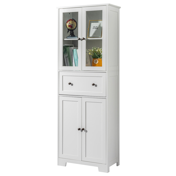 dropship FCH MDF Spray Paint 4 Doors 1 Pump Bathroom Cabinet White