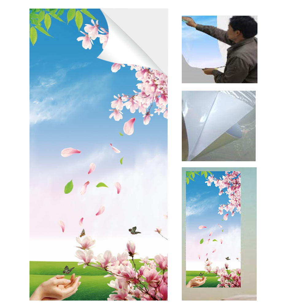 dropship Beautiful Landscape Painting Rural Scenery Stick Poster Spray Painting Print Adhesive Picture For Room Decoration Multiple Styles Water-Proof And Sun Protection Size: 80x38cm or 32"x15" (