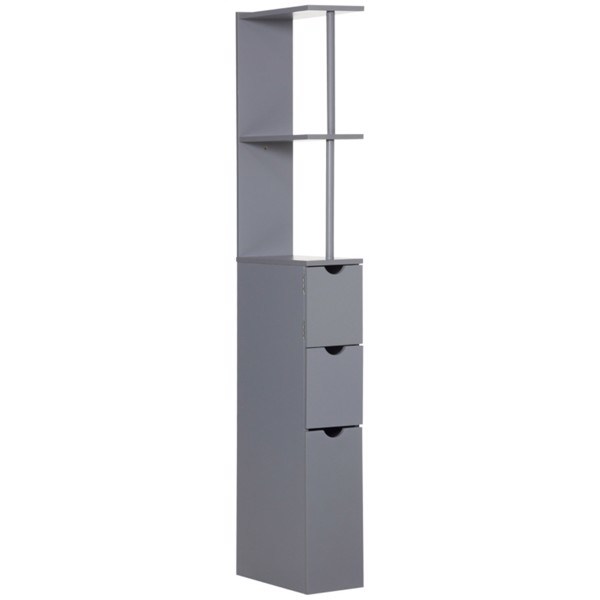 dropship Bathroom Storage Cabinet-Grey