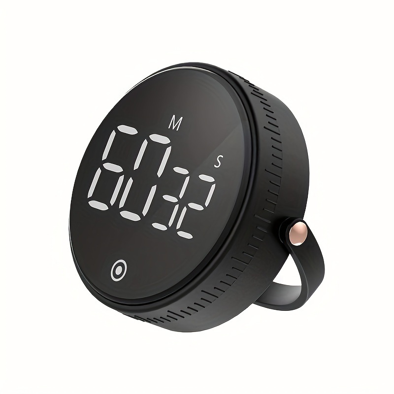 dropship Timer, Kitchen Timer, Digital Timer , Large LED Magnetic Countdown , Precise Timing For Cooking, Work, Study And Fitness(Black)