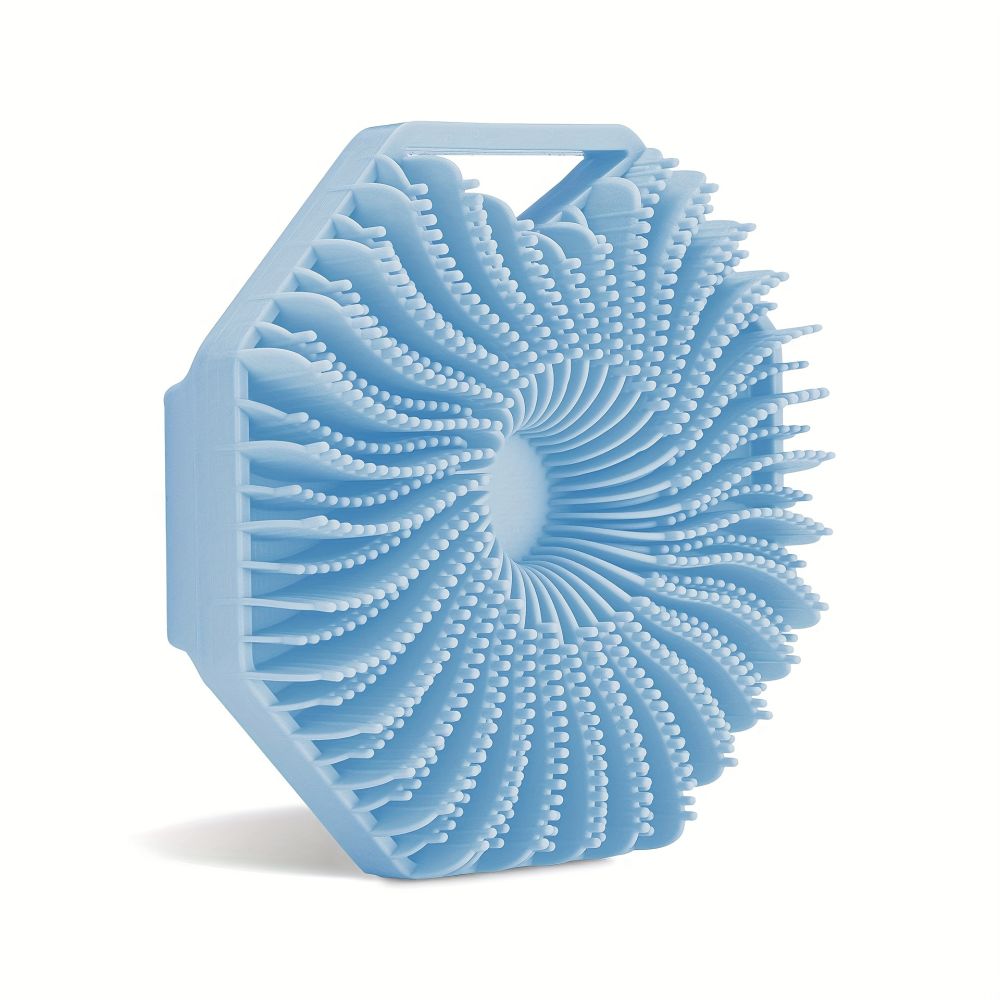 dropship 1pc Soft Silicone Body Brush Bath Body Brush, Massage Rubbing Device, Natural Bristle, Soft Scrubber, For Shower And Exfoliating