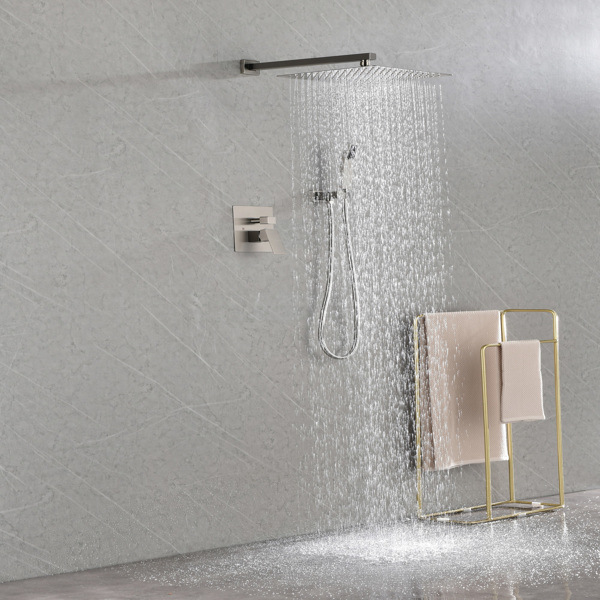 dropship 12" Rain Shower Head Systems Wall Mounted Shower