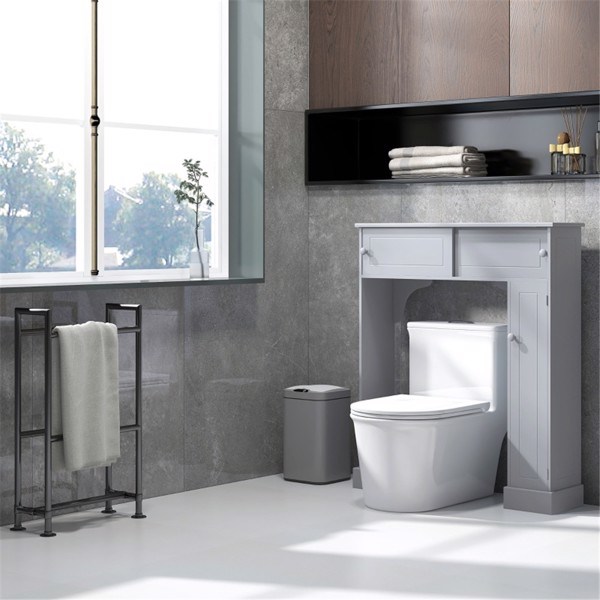 dropship Bathroom Storage Cabinet-Gray