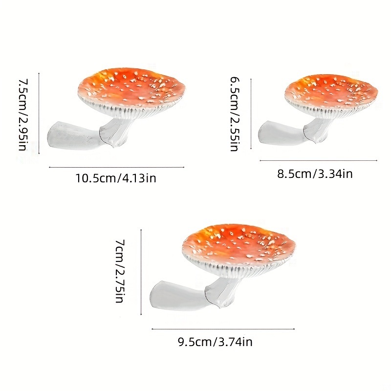 dropship 1pc Resin Mushroom Hanging Shelf - Decorative Wall Mounted Shelves for Home and Office Decor
