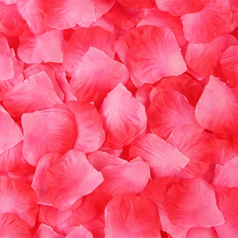 dropship Artificial Rose Petal Artificial Flower Silk Petals Valentine Day Wedding Flower Decoration Flowers