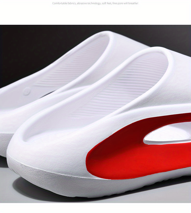 dropship Men's Color Block Slides Casual Lightweight Non Slip Slippers, Open Toe Shoes For Indoor Outdoor Beach Shower, Spring And Summer
