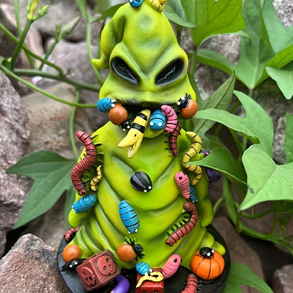 dropship 1pc, Resin Halloween Witch Figurine - Perfect Table Decoration for Christmas Parties and Kids Novelty Gift