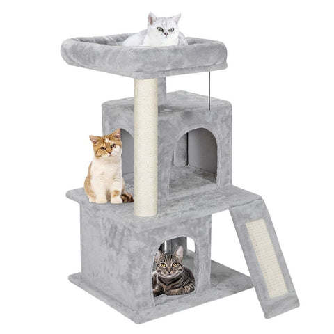 dropship Cat Tree House Scratching Post with Ramp