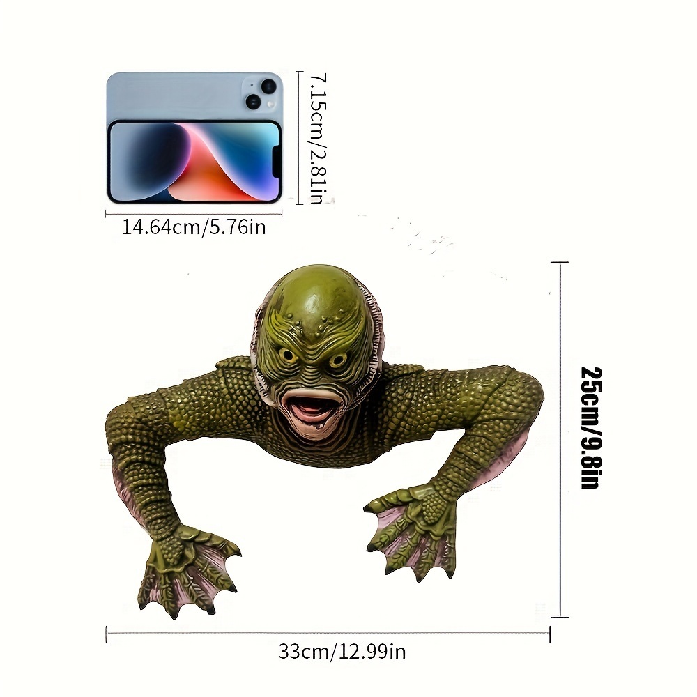dropship 1pc Ancient Tomb Creature Lizard Man - Pure Latex, Awesome Texture - Perfect for Halloween Room Decor, Outdoor & Indoor Decoration