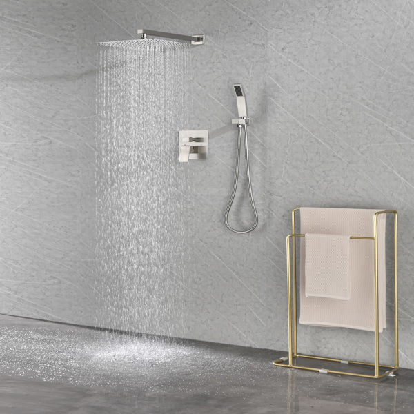dropship 12" Rain Shower Head Systems Wall Mounted Shower