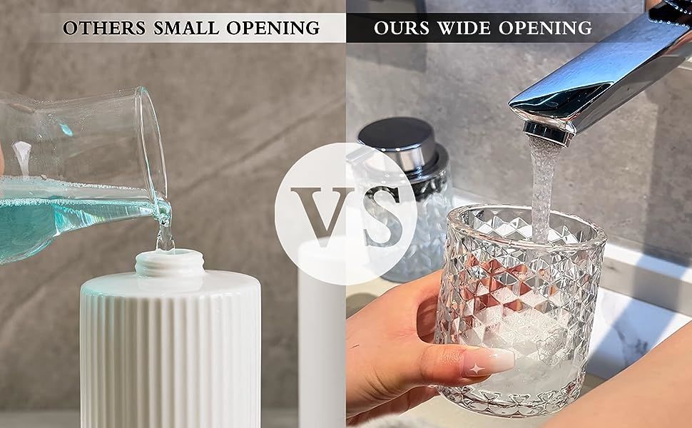 dropship Glass Hand Foaming Soap Dispensers with Silver Pump