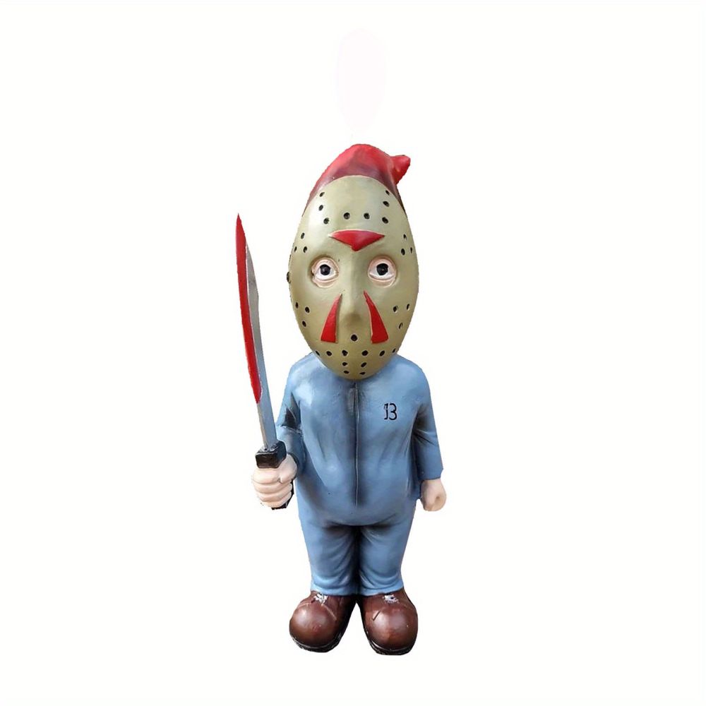 dropship 1pc Halloween Decor Horror Movie Character Sculpture Car Hanging Pendant Horror Decoration Funny Pendant Car Dwarf Pendant