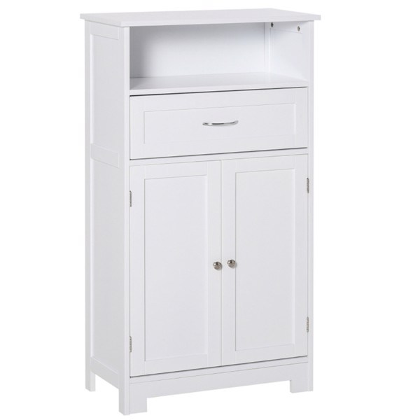 dropship Bathroom Cabinet with 2 Doors and Shelf Bathroom Vanity black-AS