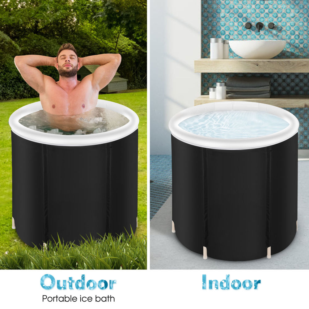 dropship Recovery ice tub, Foldable Adult Bathtub, Outdoor Portable Cold Water Therapy tub, Fitness/Rehab ice tub for Athletes, Long-Lasting Insulated ice tub, Adult spa Soaking Bucket