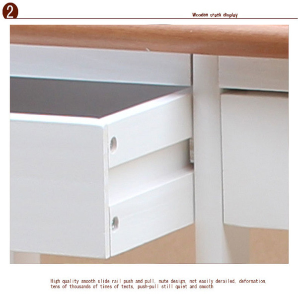 dropship Kitchen & Dining Room Cart 2-Drawer 3-Basket 3-Shelf Storage Rack with Rolling Wheels White(Replacement code: 85659263)