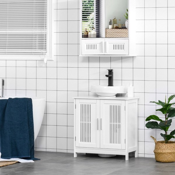 dropship Bathroom Cabinet white