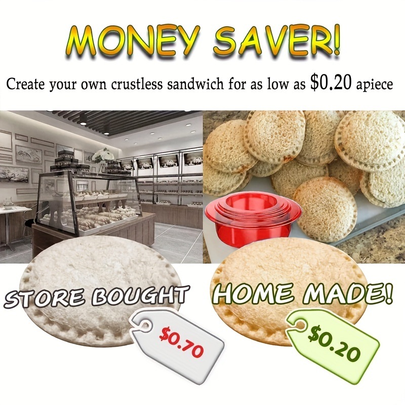dropship 1pc, Uncrushable Bread Sandwich Maker Mold for Toddlers - Perfect for DIY Cookies, Lunchboxes, and Bento Boxes - Kitchen Accessory for Back to School and School Supplies