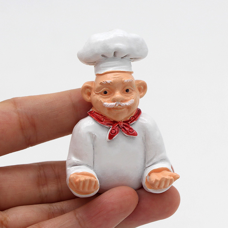 dropship 6pcs, Cute Cartoon Chef Refrigerator Magnets - 3D Magnetic Stickers for Kitchen Decoration and Home Decor - Perfect Birthday Gift