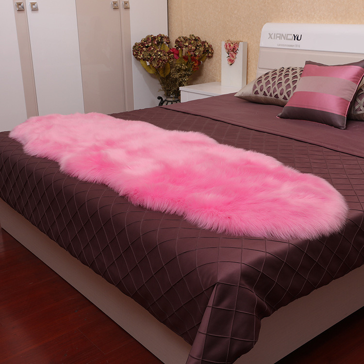 dropship New Carpet Plush Soft Sheepskin Bedroom Carpet Imitation Wool Pad Long Hair Bedside Mat Sofa Cushion Rugs Living Room Fur Carpet