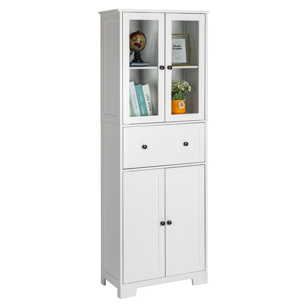 dropship FCH MDF Spray Paint 4 Doors 1 Pump Bathroom Cabinet White