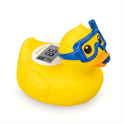 dropship Digital Water Thermometer and Room Thermometer for Baby Bath Tub and Pool - Includes Duck Floating Toy with Temperature Warning - Perfect Gift for Newborns and Toddlers