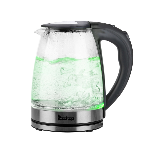 dropship HD-1861-A 110V 1200W 1.8L Electric Glass Kettle US Plug