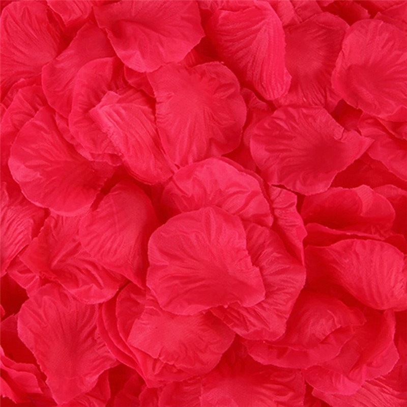 dropship Artificial Rose Petal Artificial Flower Silk Petals Valentine Day Wedding Flower Decoration Flowers