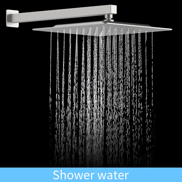 dropship Shower System Shower Faucet Combo Set Wall Mounted with 12" Rainfall Shower Head and handheld shower faucet, Brushed Nickel Finish with