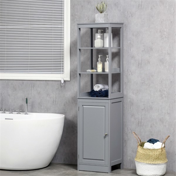 dropship Bathroom Storage Cabinet-Gray