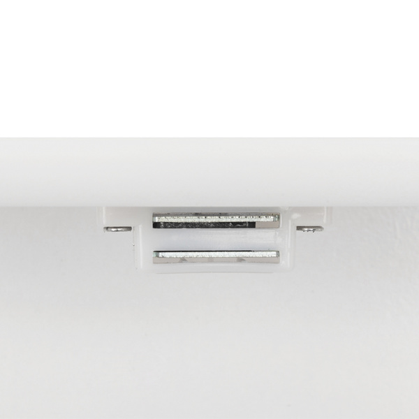 dropship Double Door Mirror Indoor Bathroom Wall Mounted Cabinet Shelf White