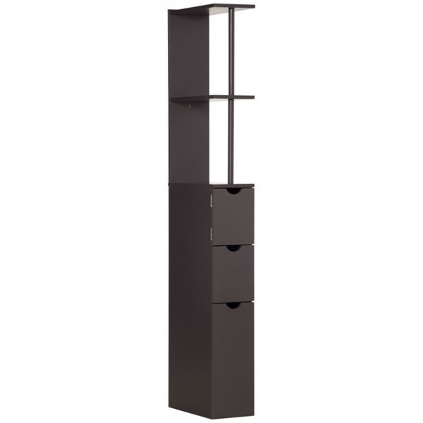 dropship Bathroom Storage Cabinet-Brown