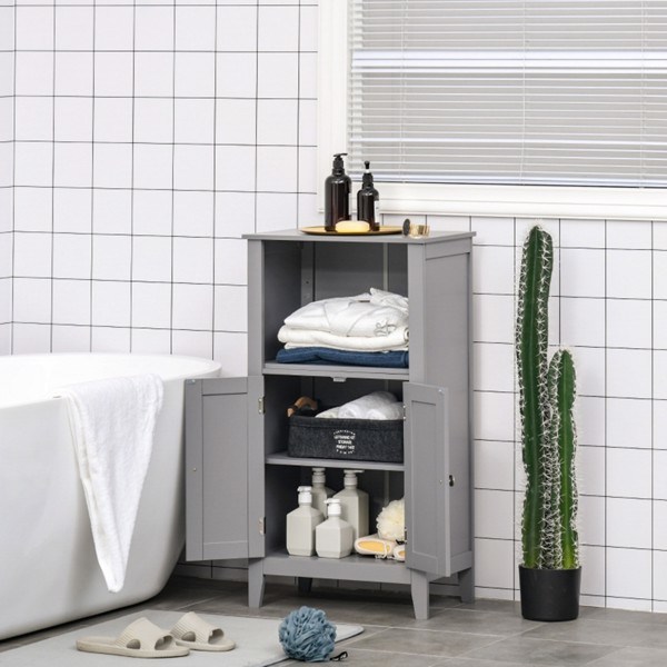 dropship Bathroom Storage Cabinet-Grey