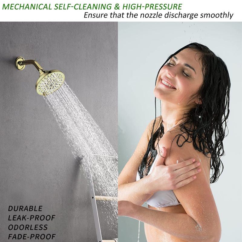 dropship Easily Installation Adjustable Shower Head with Anti-Clogging Nozzles