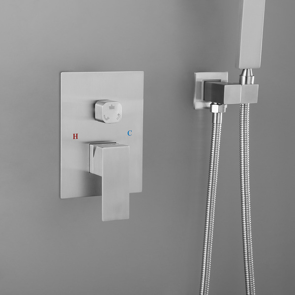 dropship Shower System 10 Inch Square Bathroom Luxury Rain Mixer Shower Combo Set