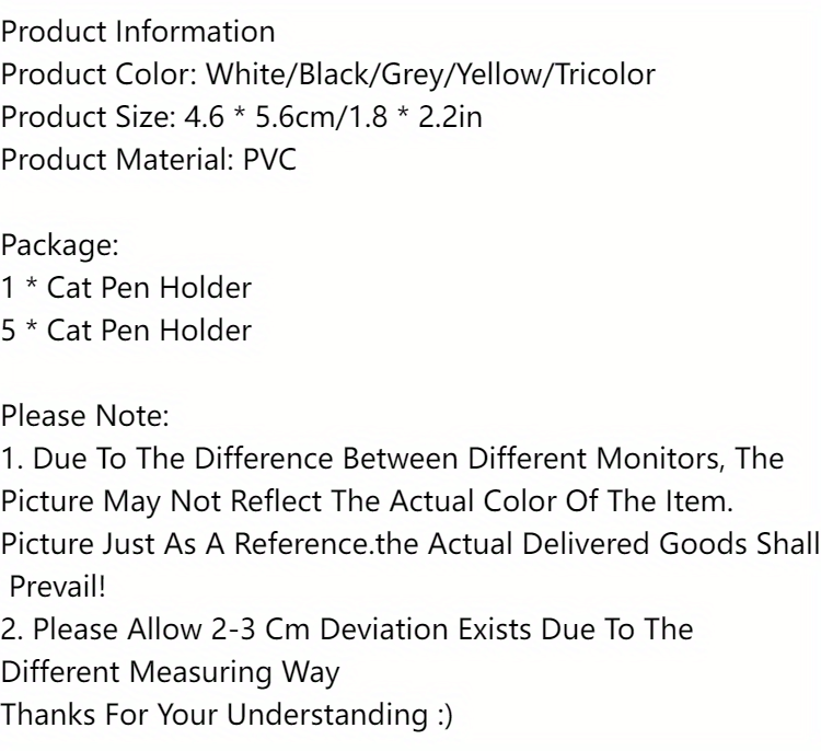 dropship 1pc/5pcs Cute Cat Pen Holder, Toy Cat Headphone Holder, Enchanted Dancing Cat Pen Holder, Home Desktop Ornament