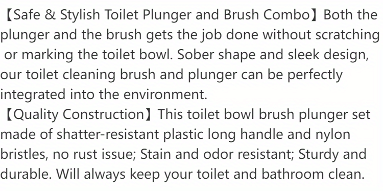 dropship 1set 2-in-1 Toilet Plunger and Brush with Holder - Efficient Bathroom Cleaning Tool with Caddy Stand - Essential Bathroom Accessories