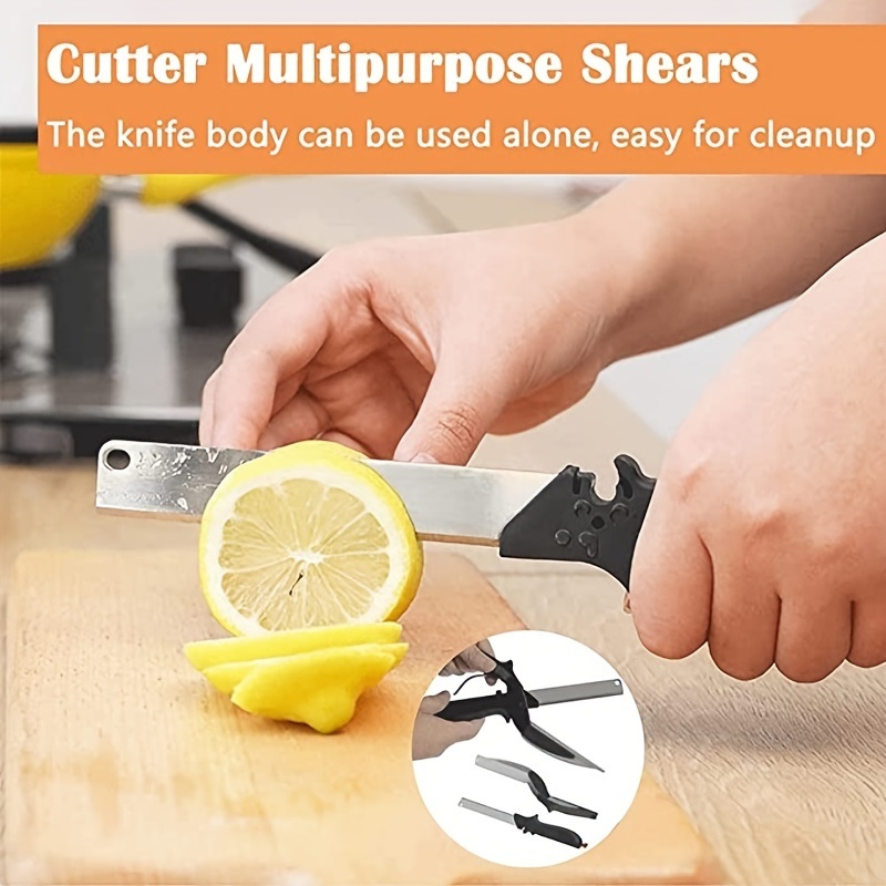 dropship 1pc 2-in-1 Smart Kitchen Knife and Vegetable Cutter - Perfect for Effortless Preparation of Vegetables and Fruits
