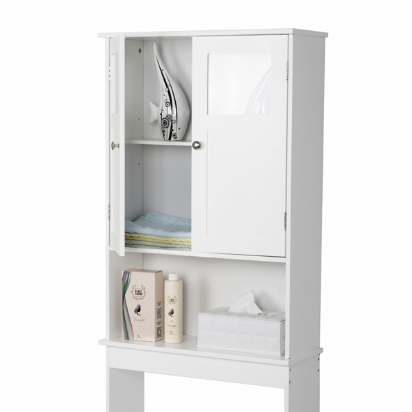 dropship FCH Double Doors Bathroom Cabinet White