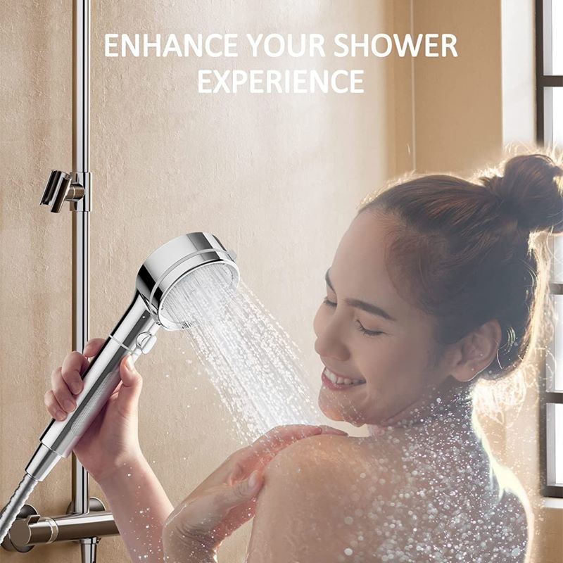 dropship Easily Installation Adjustable Shower Head with Anti-Clogging Nozzles