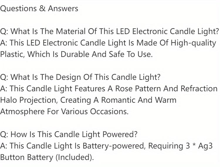 dropship 1pc Battery-Powered LED Candle Lamp with Rose Pattern Refraction Halo Projection for Birthday, Wedding, and Party Decor - Glowing Candle Lights in More Colors