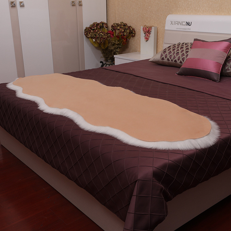 dropship New Carpet Plush Soft Sheepskin Bedroom Carpet Imitation Wool Pad Long Hair Bedside Mat Sofa Cushion Rugs Living Room Fur Carpet