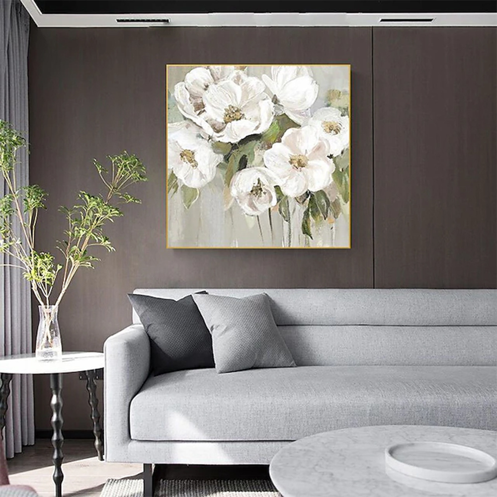 dropship Hand Painted Oil Paintings Hand Painted Wall Art Flower Modern Abstract Living Room Hallway Bedroom Luxurious Decorative Painting